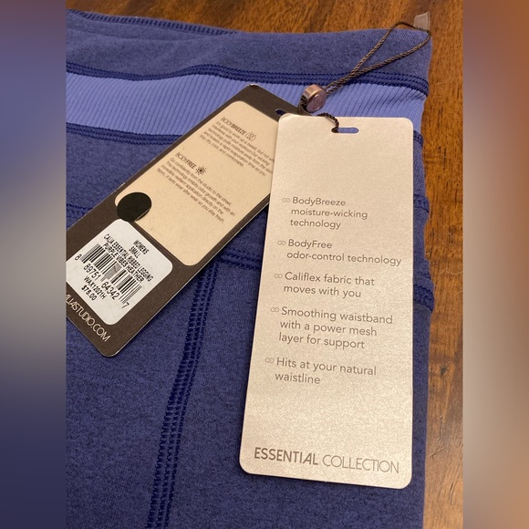 CALIA by Carrie U. Essential Ribbed Legging Purple Vibes Heather. Size Small NWT - Picture 10 of 15